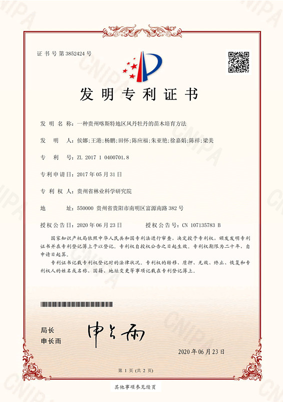 32一种贵州喀斯特地区凤丹的苗木培育方法_页面_1.jpg